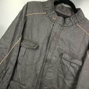 Territory Ahead Vintage Waxed Cotton Moto Biker Jacket XXL Vintage 90s Tech Bomb